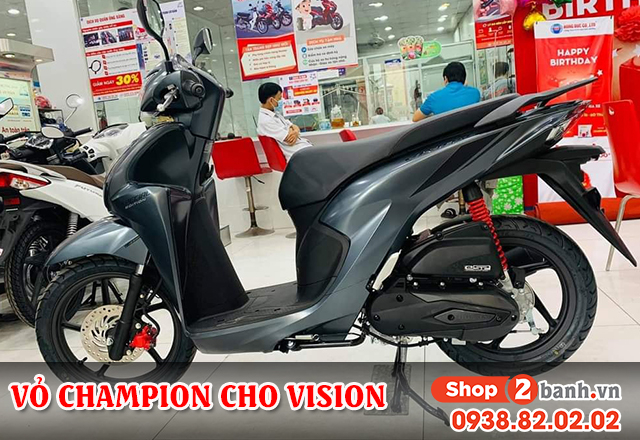 Vỏ champion cho vision bám đường tốt không