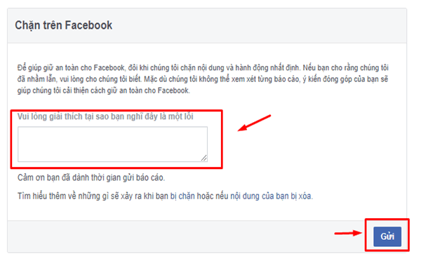 Khắc phục lỗi vi phạm tiêu chuẩn cộng đồng facebook
